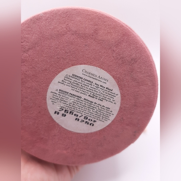 Pink Velvet PomPom Candle Jar - Charmed Aroma - Picture 3 of 6